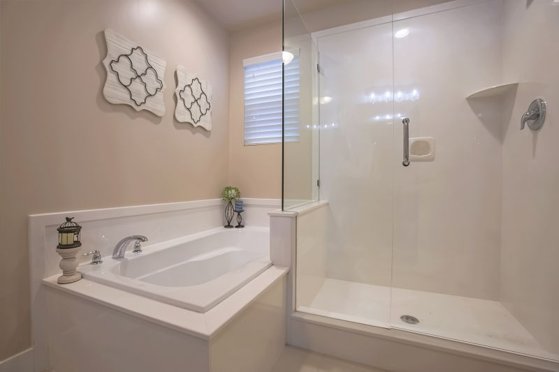 Glass Enclosed Shower Bath